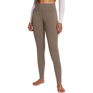 image:imagebaleaf Womens Fleece Lined Leggings Thermal Warm Tights Cold WeatherCocoa Creme