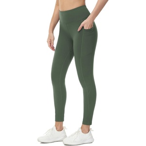 image:imagebaleaf Womens Fleece Lined Leggings Thermal WarmGreen