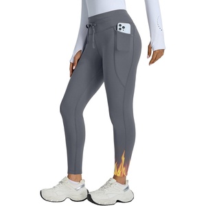 image:imagebaleaf Womens Fleece Lined Leggings Thick Warm Thermal Insulated LeggingDark Gray