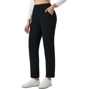 image:imagebaleaf Womens Fleece Lined Pants 4 Pockets Winter SweatpantsBlack