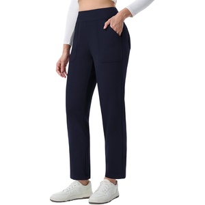 image:imagebaleaf Womens Fleece Lined Pants 4 Pockets Winter SweatpantsNavy Blue