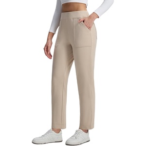 image:imagebaleaf Womens Fleece Lined Pants 4 Pockets Winter SweatpantsPale Khaki