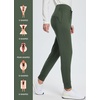 image:imagebaleaf Womens 25 28 30 Fleece Lined Pants Winter Thermal JoggersArmy Green