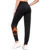 image:imagebaleaf Womens 25 28 30 Fleece Lined Pants Winter Thermal JoggersBlack