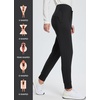 image:imagebaleaf Womens 25 28 30 Fleece Lined Pants Winter Thermal JoggersBlack