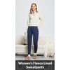 image:imagebaleaf Womens 25 28 30 Fleece Lined Pants Winter Thermal JoggersBlue