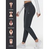 image:imagebaleaf Womens 25 28 30 Fleece Lined Pants Winter Thermal JoggersCharcoal