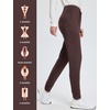 image:imagebaleaf Womens 25 28 30 Fleece Lined Pants Winter Thermal JoggersDark Brown