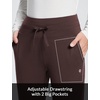 image:imagebaleaf Womens 25 28 30 Fleece Lined Pants Winter Thermal JoggersDark Brown