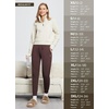 image:imagebaleaf Womens 25 28 30 Fleece Lined Pants Winter Thermal JoggersDark Brown