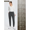 image:imagebaleaf Womens 25 28 30 Fleece Lined Pants Winter Thermal JoggersDark Grey