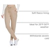 image:imagebaleaf Womens 25 28 30 Fleece Lined Pants Winter Thermal JoggersKhaki