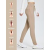 image:imagebaleaf Womens 25 28 30 Fleece Lined Pants Winter Thermal JoggersKhaki