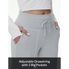 image:imagebaleaf Womens 25 28 30 Fleece Lined Pants Winter Thermal JoggersLight Grey New