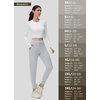 image:imagebaleaf Womens 25 28 30 Fleece Lined Pants Winter Thermal JoggersLight Grey New