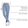 image:imagebaleaf Womens 25 28 30 Fleece Lined Pants Winter Thermal JoggersNiagara