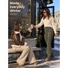 image:imagebaleaf Womens Fleece Lined Hiking Pants Thermal Warm Flare Cargo PantsArmy Green
