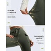 image:imagebaleaf Womens Fleece Lined Hiking Pants Thermal Warm Flare Cargo PantsArmy Green