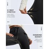 image:imagebaleaf Womens Fleece Lined Hiking Pants Thermal Warm Flare Cargo PantsBlack