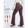 image:imagebaleaf Womens Fleece Lined Hiking Pants Thermal Warm Flare Cargo PantsDark Brown