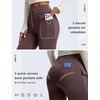 image:imagebaleaf Womens Fleece Lined Hiking Pants Thermal Warm Flare Cargo PantsDark Brown