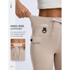 image:imagebaleaf Womens Fleece Lined Hiking Pants Thermal Warm Flare Cargo PantsKhaki