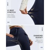image:imagebaleaf Womens Fleece Lined Hiking Pants Thermal Warm Flare Cargo PantsNavy Blue