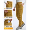 image:imagebaleaf Womens Fleece Lined Hiking Pants Water Resistant Thermal WarmBuckthorn Brown