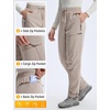 image:imagebaleaf Womens Fleece Lined Hiking Pants Water Resistant Thermal WarmKhaki