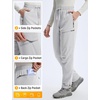 image:imagebaleaf Womens Fleece Lined Hiking Pants Water Resistant Thermal WarmLight Gray