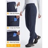 image:imagebaleaf Womens Fleece Lined Hiking Pants Water Resistant Thermal WarmNavy Blue