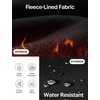 image:imagebaleaf Womens Fleece Lined Leggings with Pockets Sandwich WaistbandBlack
