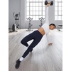 image:imagebaleaf Womens Fleece Lined Leggings with Pockets Sandwich WaistbandNavy Blue