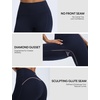 image:imagebaleaf Womens Fleece Lined Leggings with Pockets Sandwich WaistbandNavy Blue