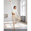 image:imagebaleaf Womens Fleece Lined Leggings with Pockets Sandwich WaistbandPale Khaki