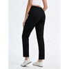 image:imagebaleaf Womens Fleece Lined Pants Pockets Stretch Winter Thermal Golf Travel Work Pant Cold Weather GearBlack