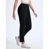 image:imagebaleaf Womens Fleece Lined Pants Pockets Stretch Winter Thermal Golf Travel Work Pant Cold Weather GearBlack