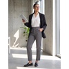 image:imagebaleaf Womens Fleece Lined Pants Pockets Stretch Winter Thermal Golf Travel Work Pant Cold Weather GearDark Gray