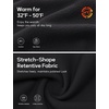 image:imagebaleaf Womens FleeceLined Yoga Dress Pants with PocketsBlack