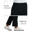 image:imagebaleaf Womens FleeceLined Yoga Dress Pants with PocketsBlack