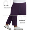 image:imagebaleaf Womens FleeceLined Yoga Dress Pants with PocketsDark Purple