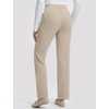 image:imagebaleaf Womens FleeceLined Yoga Dress Pants with PocketsPale Khaki