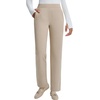 image:imagebaleaf Womens FleeceLined Yoga Dress Pants with PocketsPale Khaki