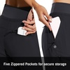 image:imagebaleaf Womens Lightweight Hiking Pants with 5 Zippered PocketsBlack 28 Inseam