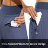 image:imagebaleaf Womens Lightweight Hiking Pants with 5 Zippered PocketsBlue 255 Inseam