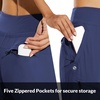 image:imagebaleaf Womens Lightweight Hiking Pants with 5 Zippered PocketsClassic Navy 28 Inseam