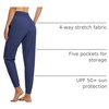 image:imagebaleaf Womens Lightweight Hiking Pants with 5 Zippered PocketsClassic Navy 28 Inseam