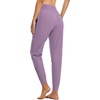 image:imagebaleaf Womens Lightweight Hiking Pants with 5 Zippered PocketsGrape 28 Inseam