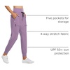 image:imagebaleaf Womens Lightweight Hiking Pants with 5 Zippered PocketsGrape 28 Inseam
