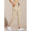 image:imagebaleaf Womens Lightweight Hiking Pants with 5 Zippered PocketsKhaki 28 Inseam